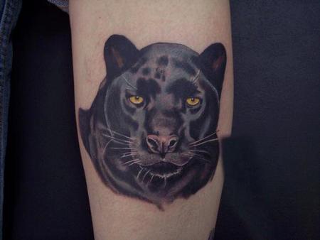 Brandon Lewis - Realistic Panther Tattoo